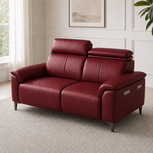 Mirth 3+2+1 Sofa Set, 2 seater, red, room view