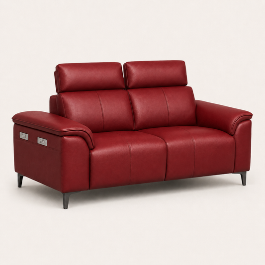 Mirth 3+2+1 Sofa Set, 2 seater, red, studio view