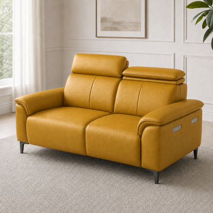 Mirth 3+2+1 Sofa Set, 2 seater, yellow, room view