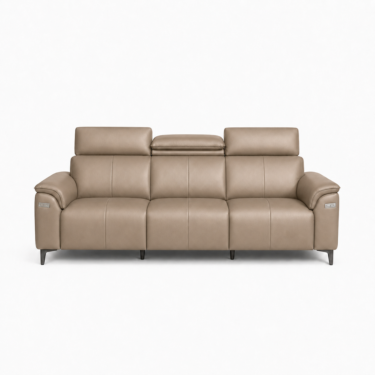 Mirth 3+2+1 Sofa Set, 3 seater, beige, studio view