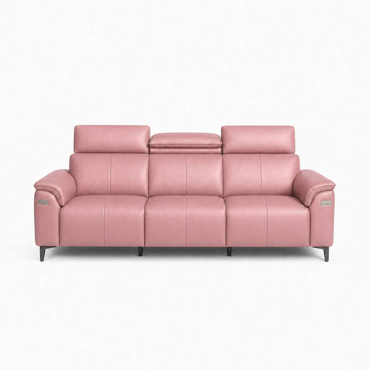 Mirth 3+2+1 Sofa Set, 3 seater, pink, studio view