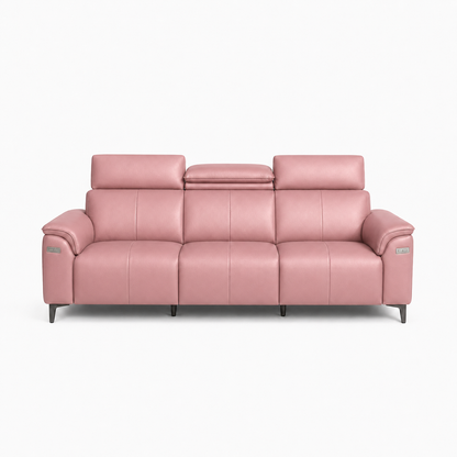 Mirth 3+2+1 Sofa Set, 3 seater, pink, studio view