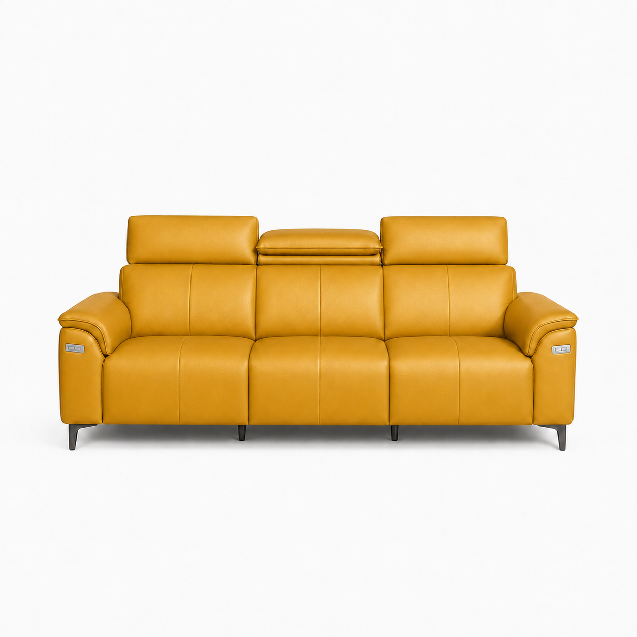 Mirth 3+2+1 Sofa Set, 3 seater, yellow, studio view