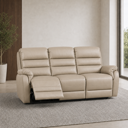 Monarch Recliner 3 seater beige 01 main