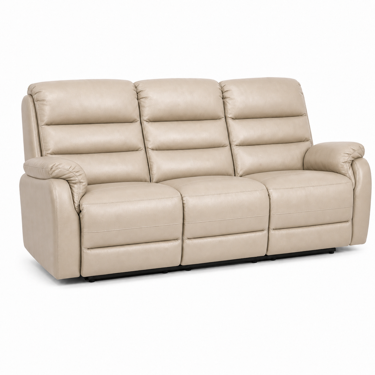 Monarch Recliner 3 seater beige 02 white