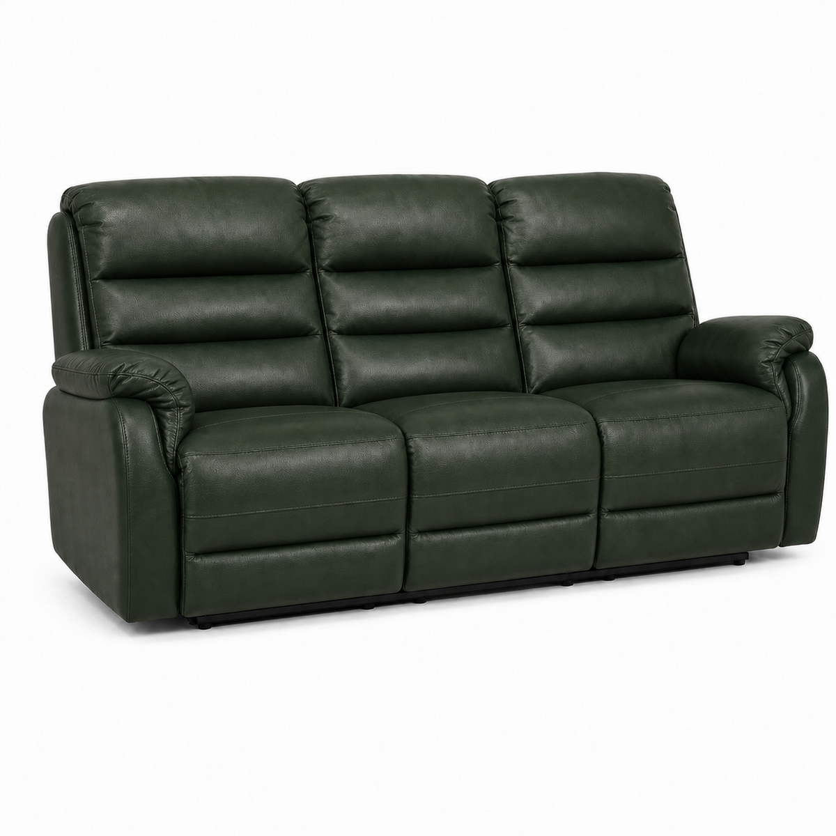 Monarch Recliner 3 seater green 02 white