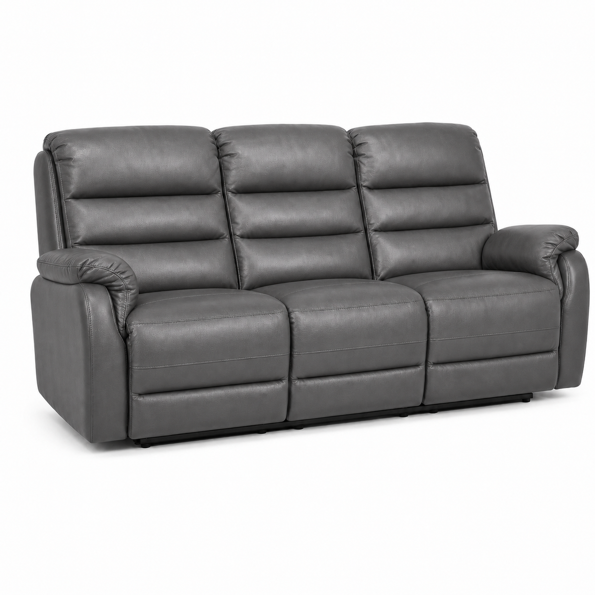 Monarch Recliner 3 seater grey 02 white