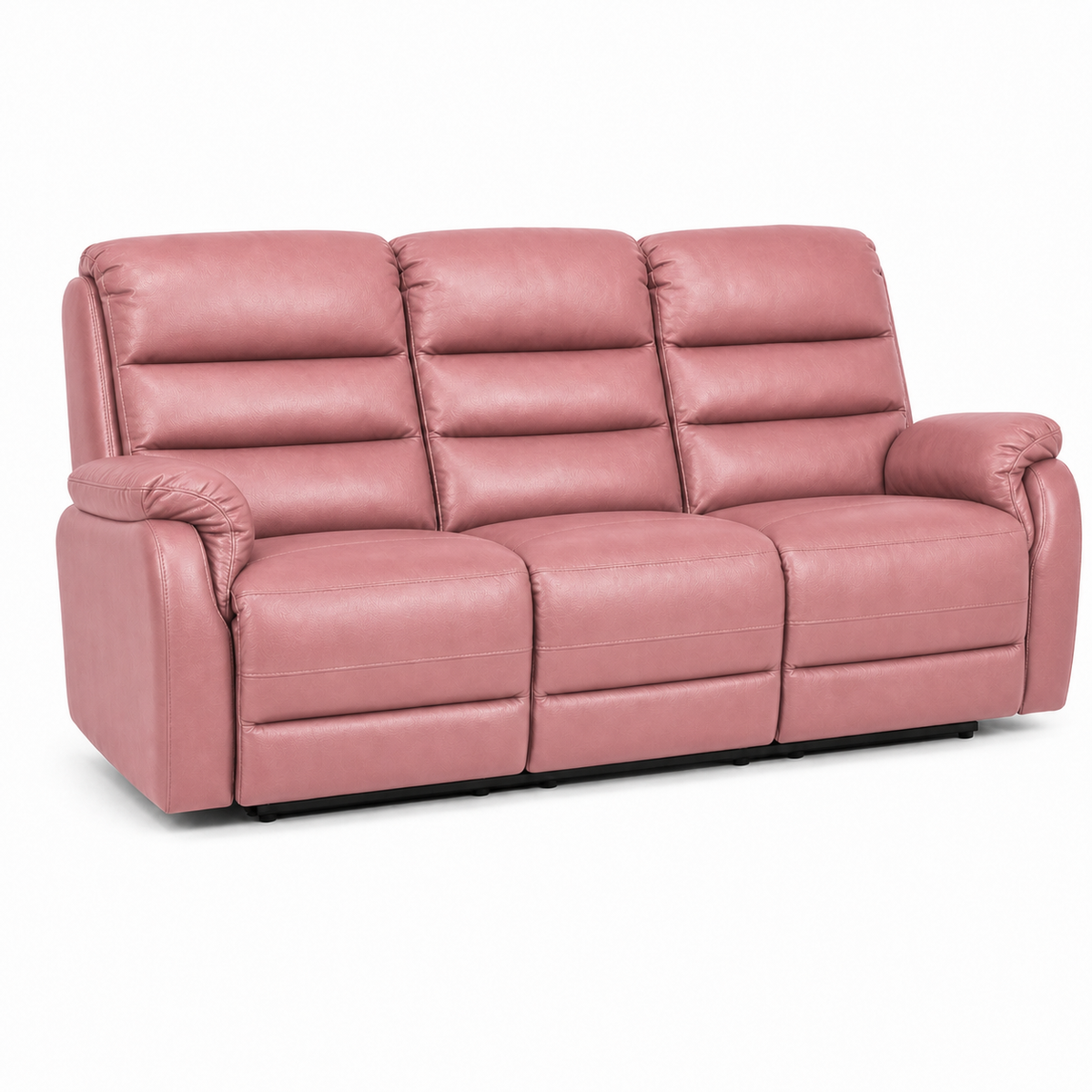 Monarch Recliner 3 seater pink 02 white