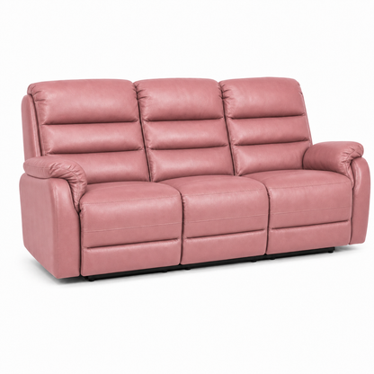 Monarch Recliner 3 seater pink 02 white