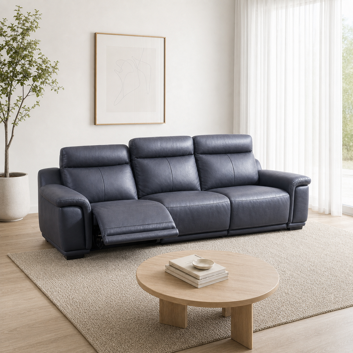 Monsoon Recliner 3 seater blue 01 main