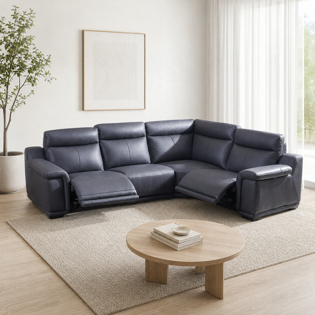 Monsoon Recliner complete configuration in an editorial living room