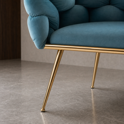 Close-up of the Mylo - Chair's upholstery and construction