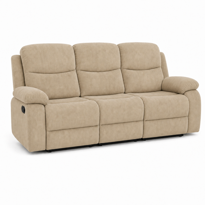 Nebula Recliner 3 seater beige 02 white