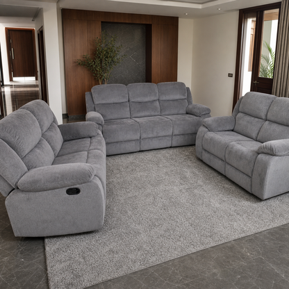 Nebula Recliner complete configuration in an editorial living room