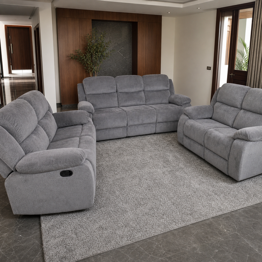 Nebula Recliner complete configuration in an editorial living room