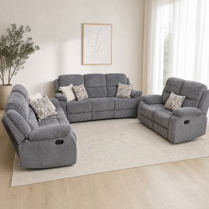 Nebula Recliner complete configuration in an editorial living room