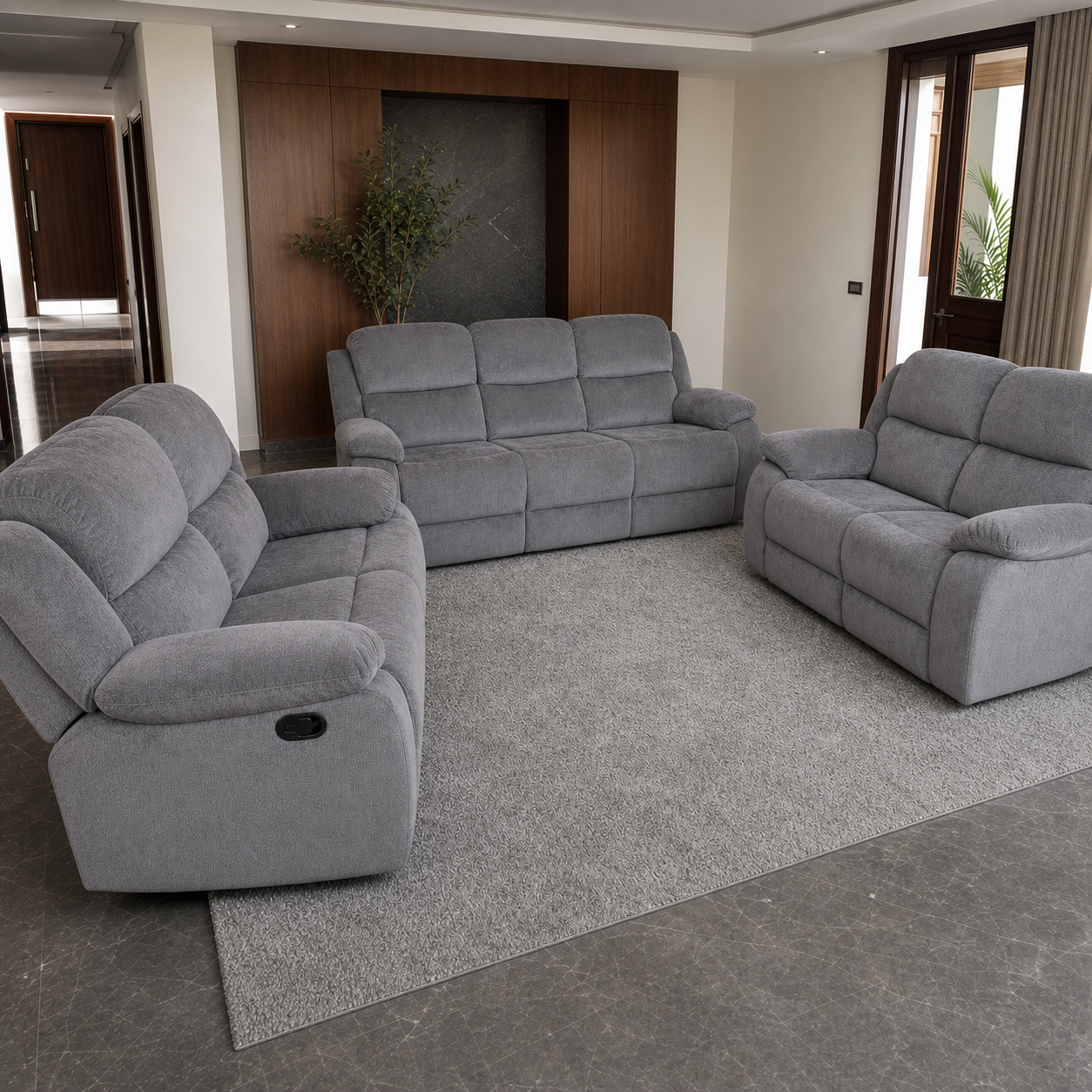 Nebula Recliner complete configuration from an alternate angle