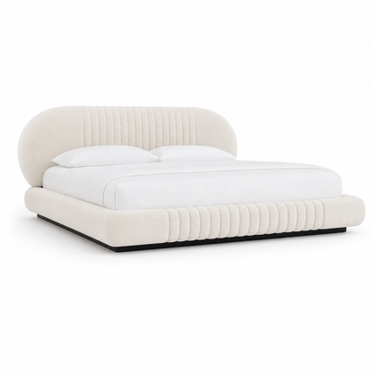 Nell - Bed, complete front three-quarter studio bed view