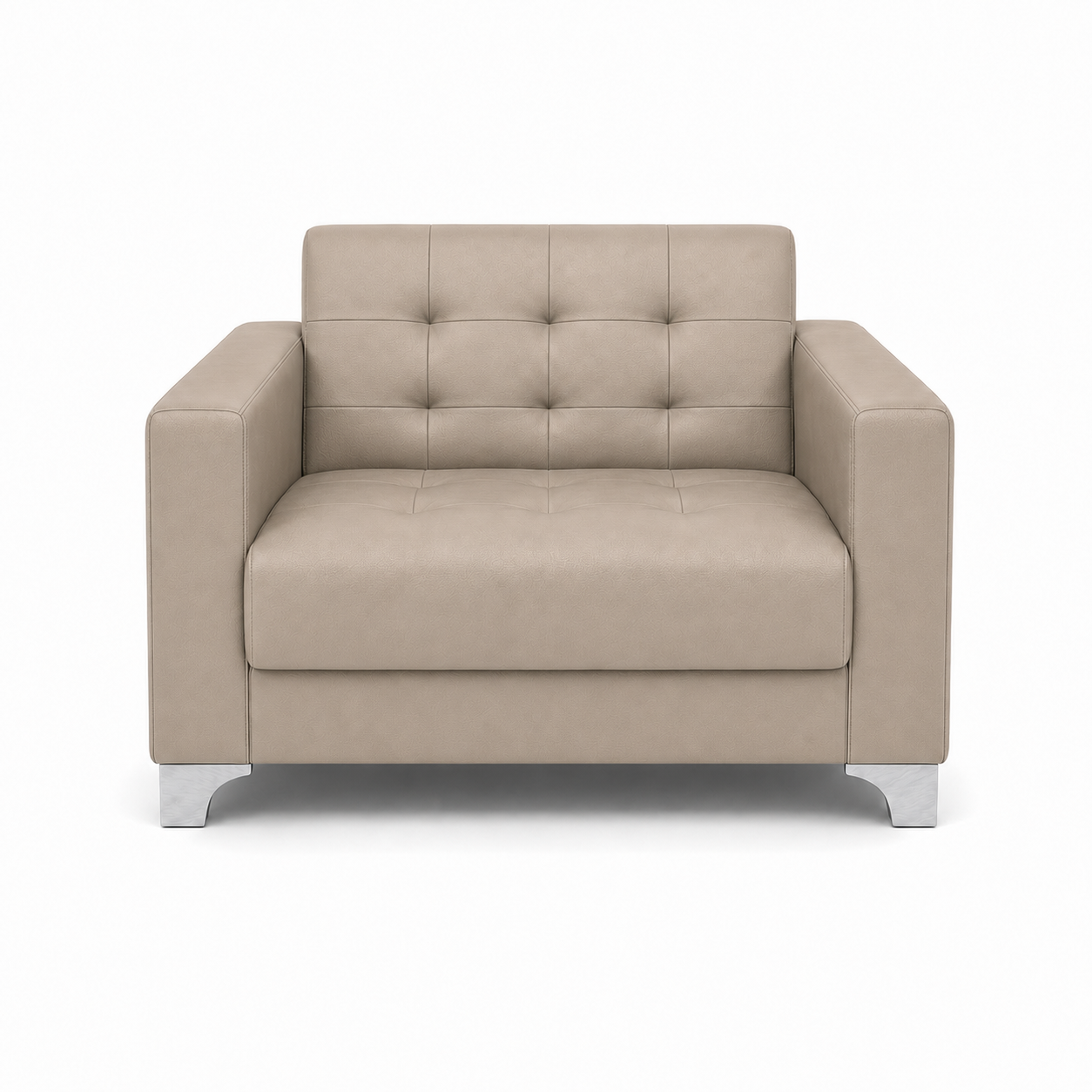 Nest 3+2+1 Sofa Set, 1 seater, beige, studio view