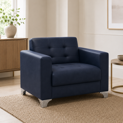 Nest 3+2+1 Sofa Set, 1 seater, blue, room view