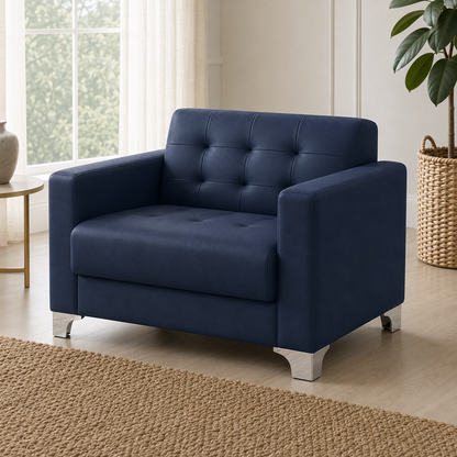 Nest 3+2+1 Sofa Set, 1 seater, blue, detail view