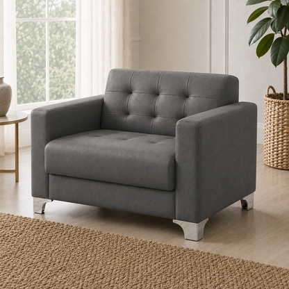 Nest 3+2+1 Sofa Set, 1 seater, grey, detail view