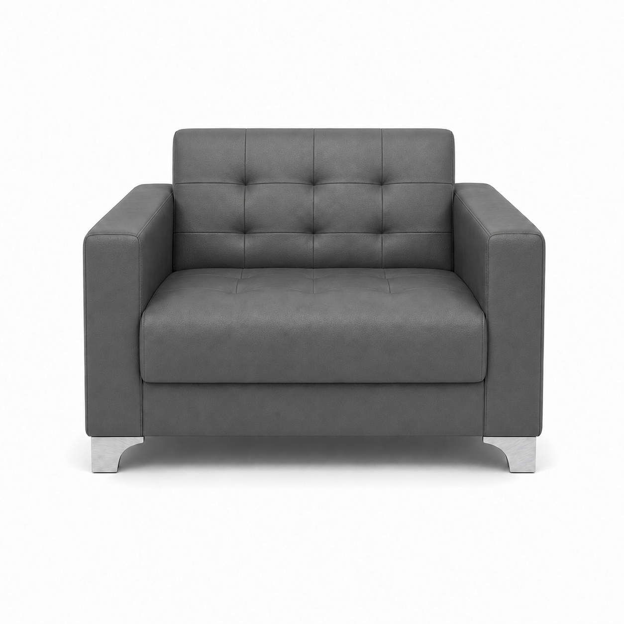Nest 3+2+1 Sofa Set, 1 seater, grey, studio view