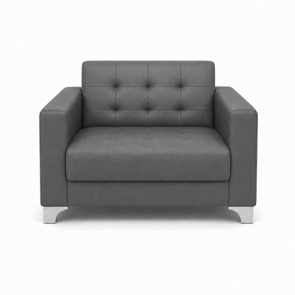Nest 3+2+1 Sofa Set, 1 seater, grey, studio view