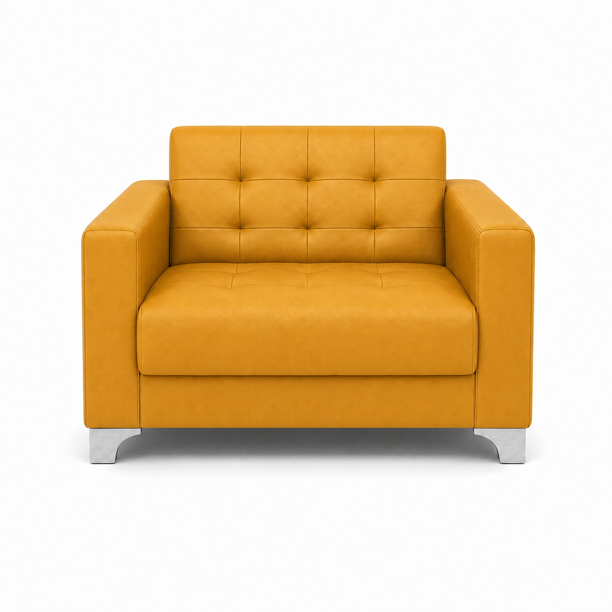 Nest 3+2+1 Sofa Set, 1 seater, yellow, studio view
