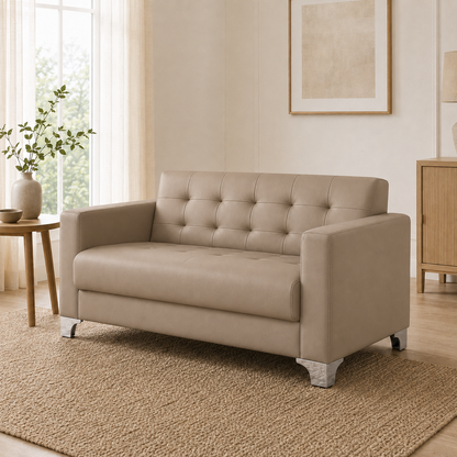 Nest 3+2+1 Sofa Set, 2 seater, beige, room view