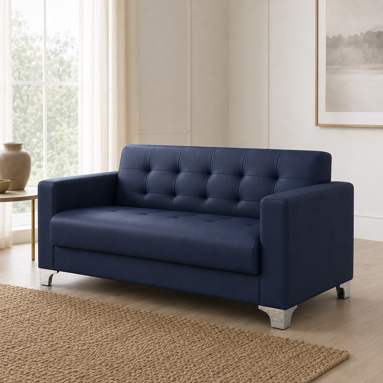 Nest 3+2+1 Sofa Set, 2 seater, blue, detail view