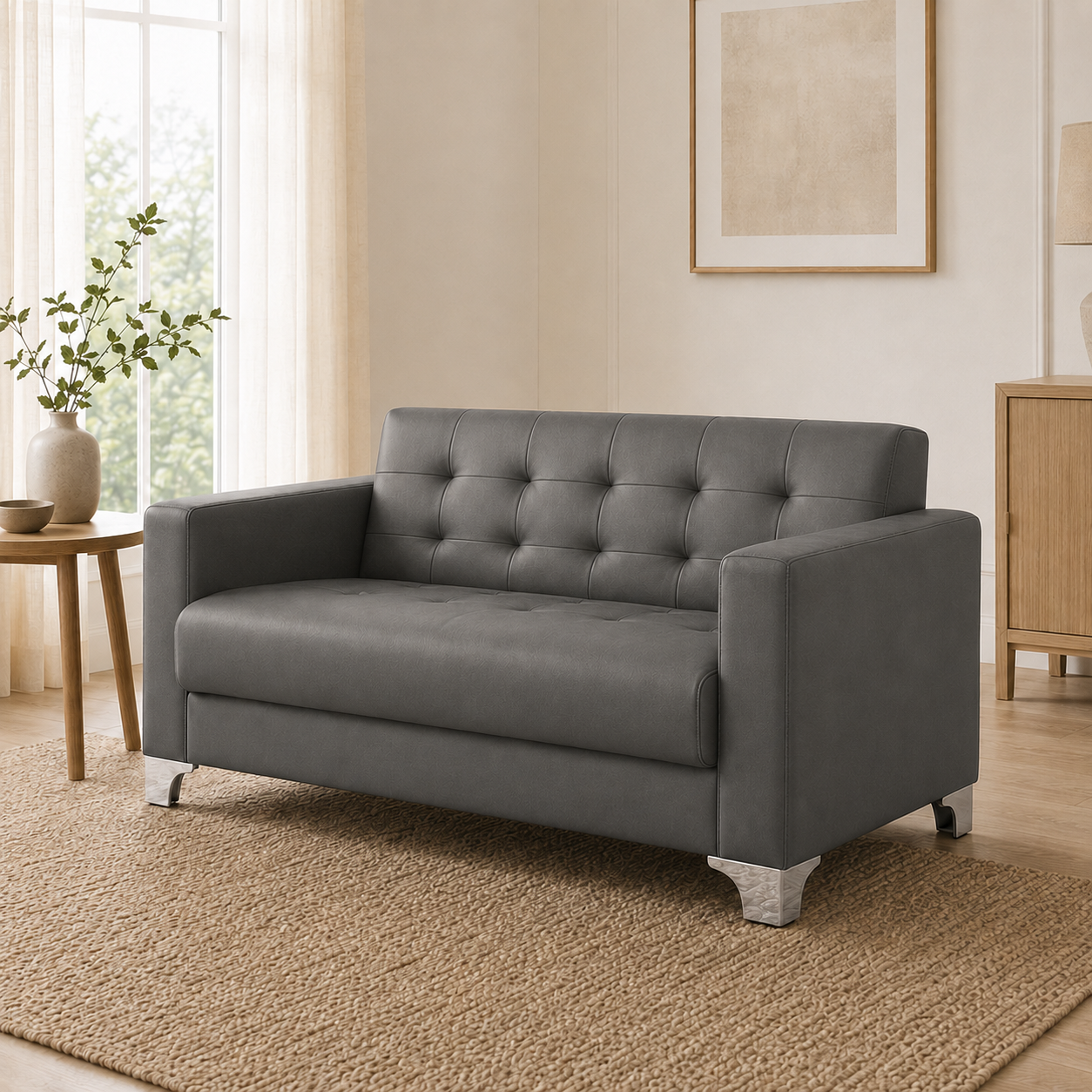 Nest 3+2+1 Sofa Set, 2 seater, grey, room view