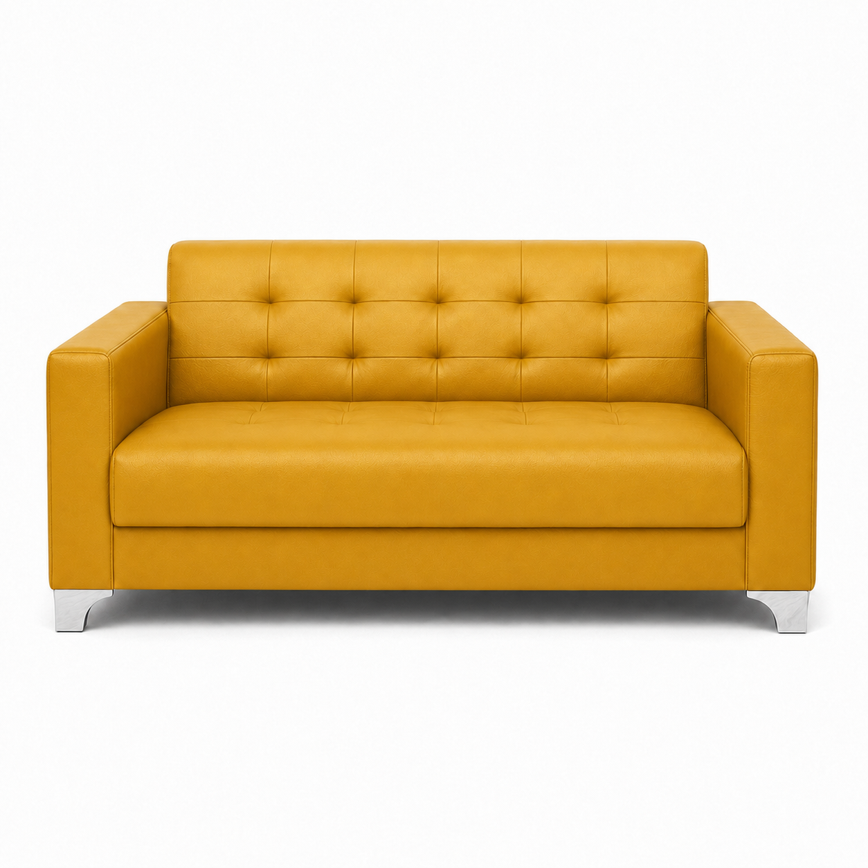 Nest 3+2+1 Sofa Set, 2 seater, yellow, studio view