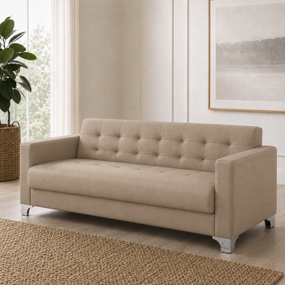 Nest 3+2+1 Sofa Set, 3 seater, beige, detail view