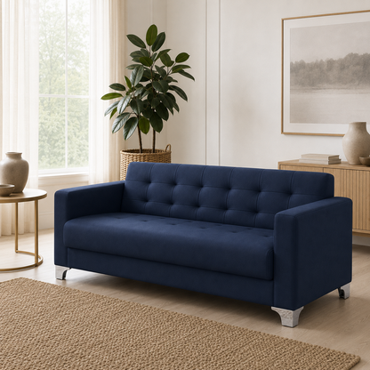 Nest 3+2+1 Sofa Set, 3 seater, blue, room view