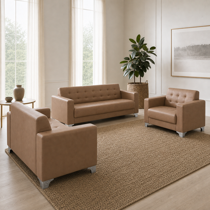 Nest - 3+2+1 Sofa Set, alternate room angle of the complete 3+2+1 sofa set