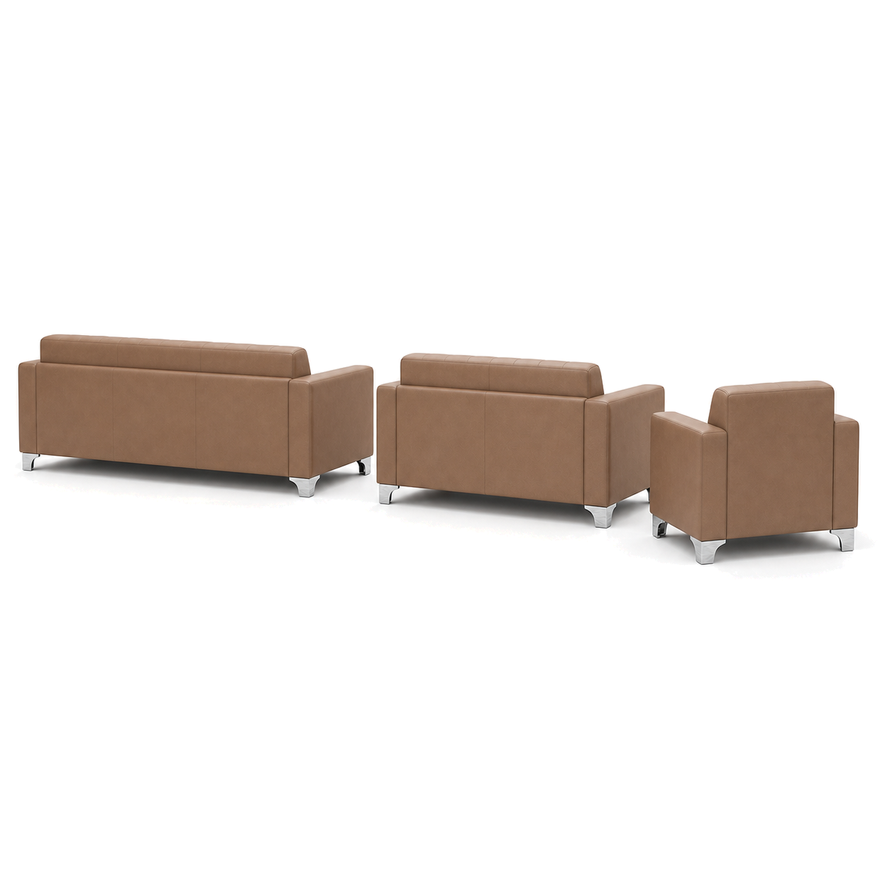 Nest - 3+2+1 Sofa Set, complete 3+2+1 sofa set side studio view