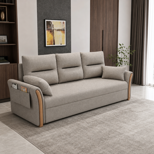 Nesto - Sofa bed, fully closed sofa view in the identical living room