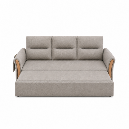 Nesto - Sofa bed, fully open studio view on a pure-white background