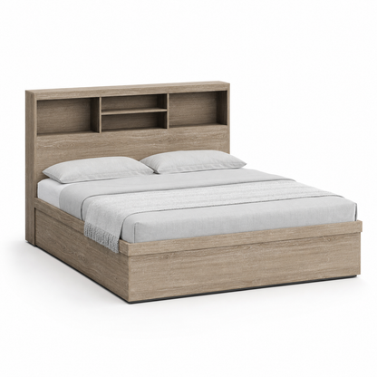 Nico - Bed, complete long-side studio bed view