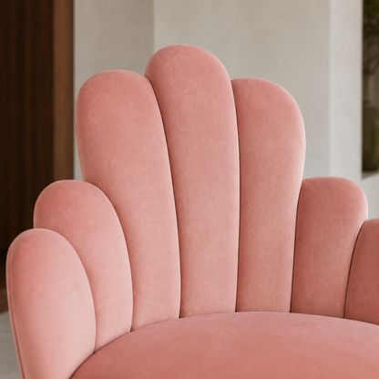 Close view of Noa - Chair showing the seat and frame construction