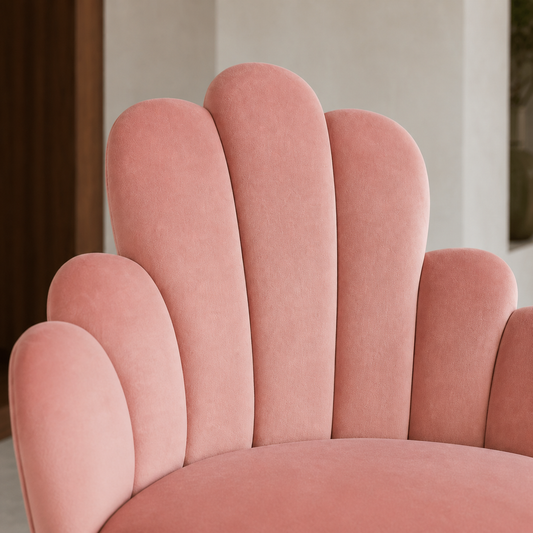 Close view of Noa - Chair showing the seat and frame construction
