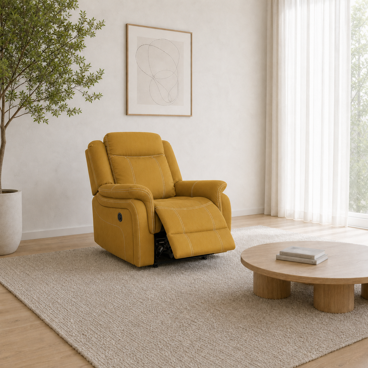 Nomad Recliner 1 seater yellow 01 main