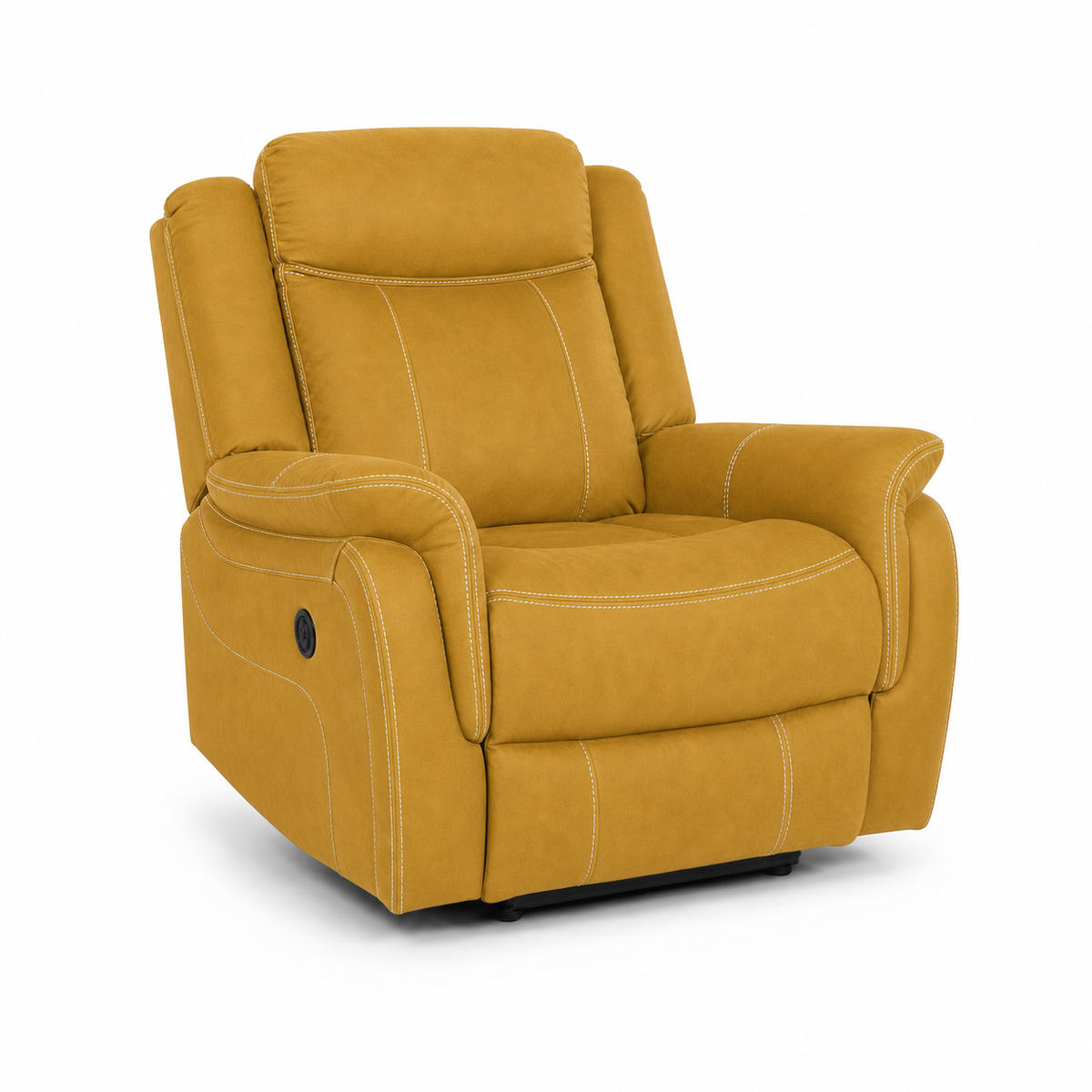 Nomad Recliner 1 seater yellow 02 white