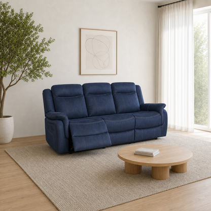 Nomad Recliner 3 seater blue 01 main