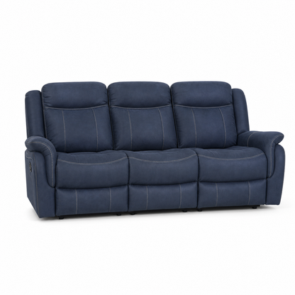 Nomad Recliner 3 seater blue 02 white