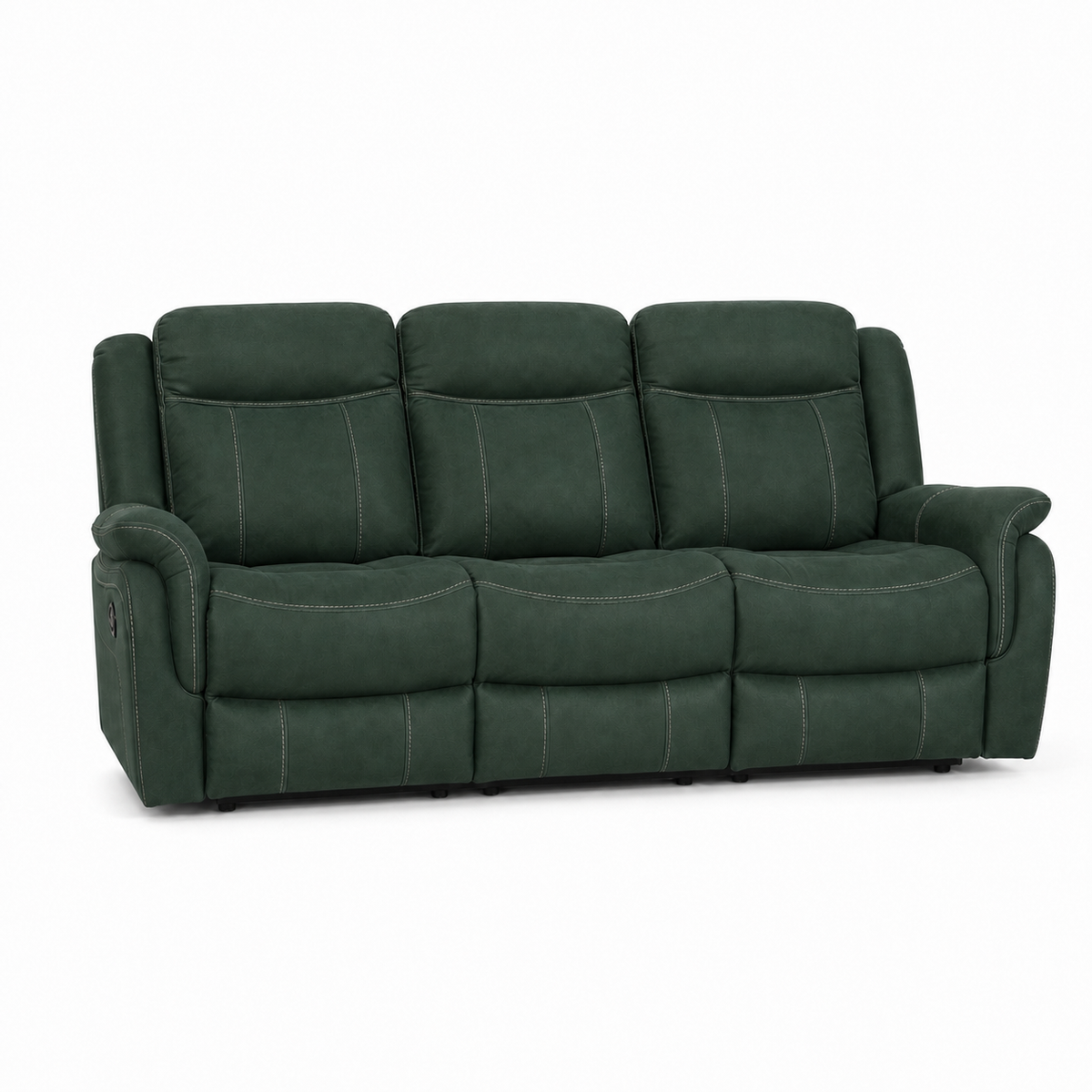 Nomad Recliner 3 seater green 02 white