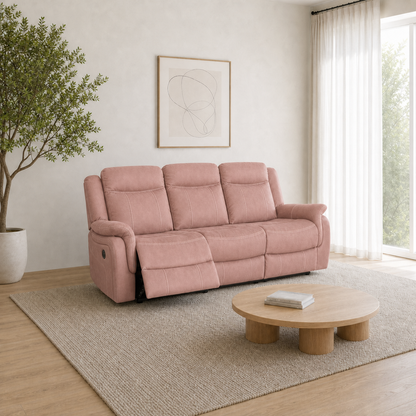 Nomad Recliner 3 seater pink 01 main