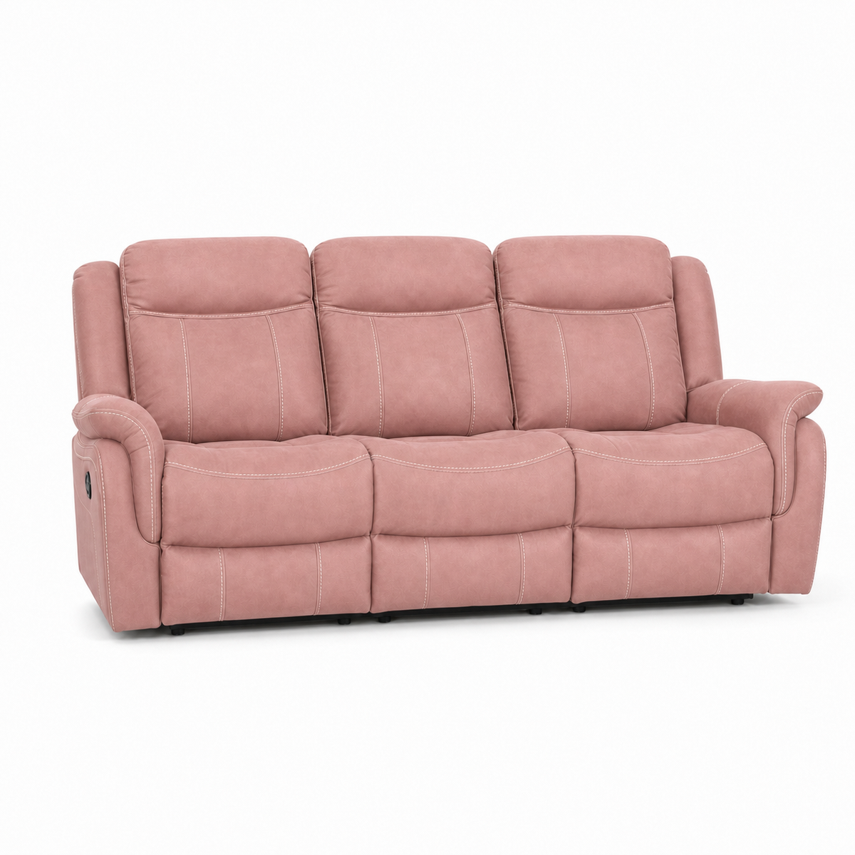 Nomad Recliner 3 seater pink 02 white