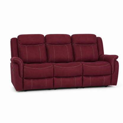 Nomad Recliner 3 seater red 02 white